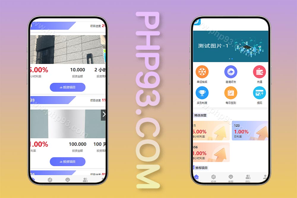 多语言海外理财源码/投资理财众筹系统源码/前端vue