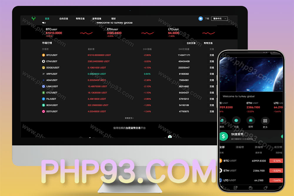 海外多语言交易所源码/新UI多语言海外交易所/币币交易/秒合约/锁仓挖矿/前端uniapp/完整运营版
