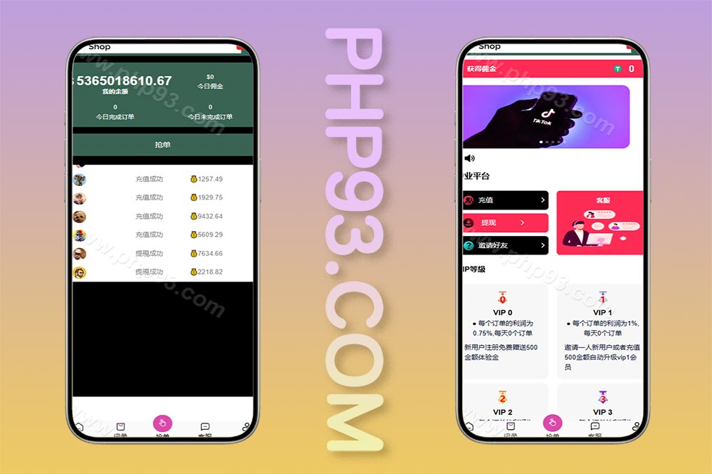 多语言TIKTOK刷单源码/海外TIKTOK抢单刷单+策略组+指定派单/完整运营版